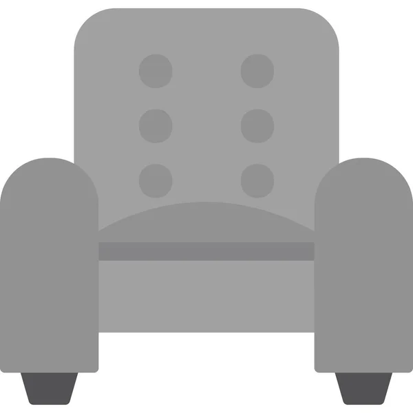 Sofa Web Symbol Einfache Illustration — Stockvektor