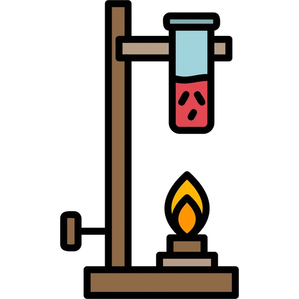 Bunsen Burner Webové Ikony Jednoduchá Ilustrace — Stockový vektor