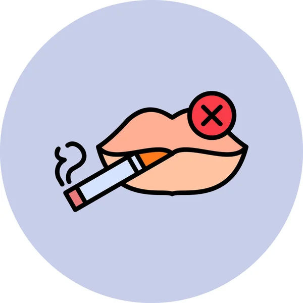 Διανυσματική Απεικόνιση Εικονιδίου Τσιγάρου — Διανυσματικό Αρχείο