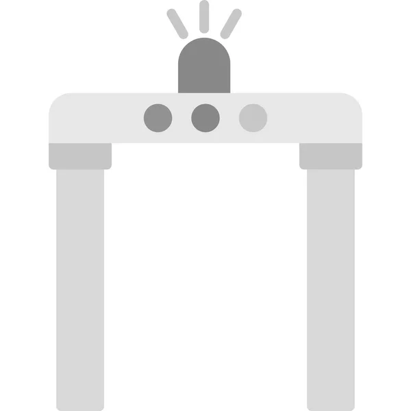 Metalldetektor Web Symbol Einfache Illustration — Stockvektor