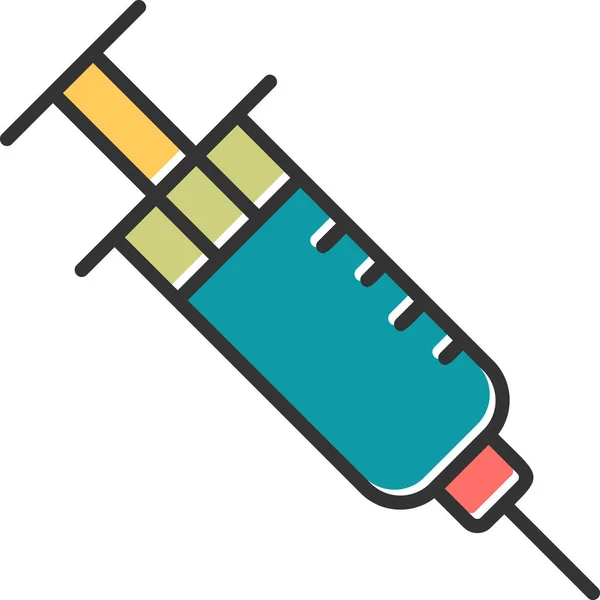 Syringe Web Icon Simple Illustration — Stock Vector