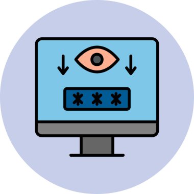 Bilgisayar modern simgesinin vektör illüstrasyonu