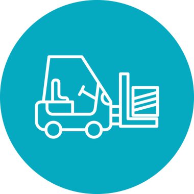 Modern b 'nin vektör çizimi kamyon simgesinden yoksun