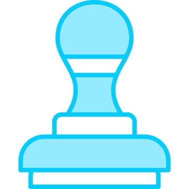 Damga modern simge, vektör illüstrasyonu