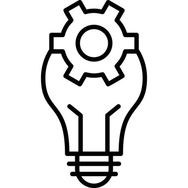 Bir fikrim var. Web simgesi basit illüstrasyon