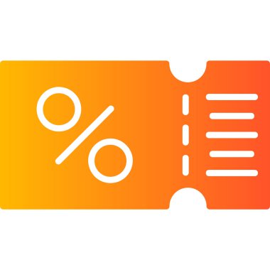 İndirim simgesi vektör illüstrasyonu