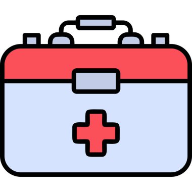ilk yardım kiti vektör simgesi