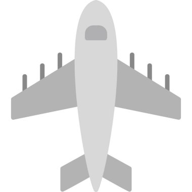 Uçak. Web simgesi basit tasarım