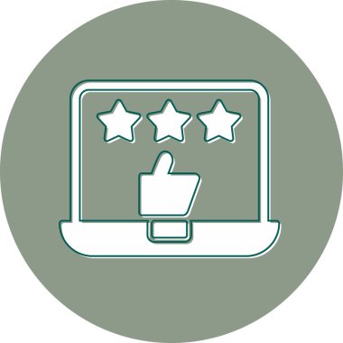 İyi gözden geçirme modern simgesi, vektör illüstrasyonu