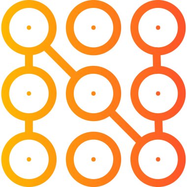 Desen ağ simgesi basit illüstrasyon