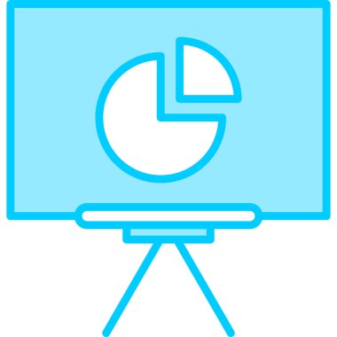 Sunum. Web simgesi basit illüstrasyon