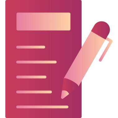 Belge. Web simgesi basit illüstrasyon