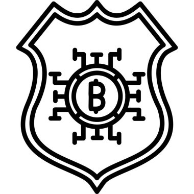 kalkan simgesi, vektör illüstrasyonu basit tasarım