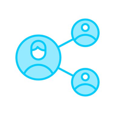 Network, Company, Connections web icon, vector illustration