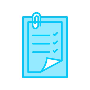 Belge simgesinin vektör illüstrasyonu