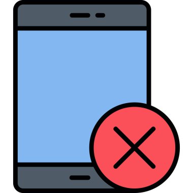 Cep telefonu. Web simgesi basit tasarım