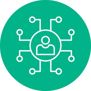 Ağ modern simgesi, vektör illüstrasyonu 