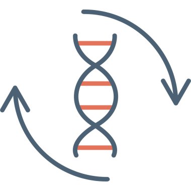 Genetik DNA yapısı. Web simgesi