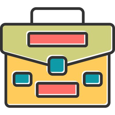 Portföy. Web simgesi basit illüstrasyon