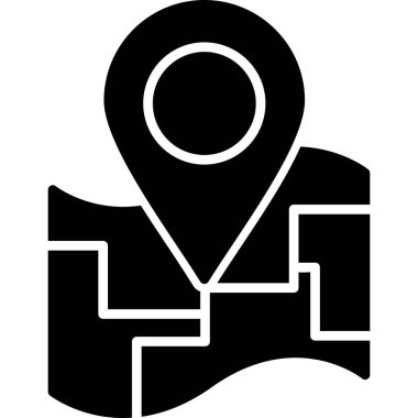 Location pin on map. web icon simple illustration