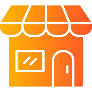 dükkan oluşturma vektör simgesi