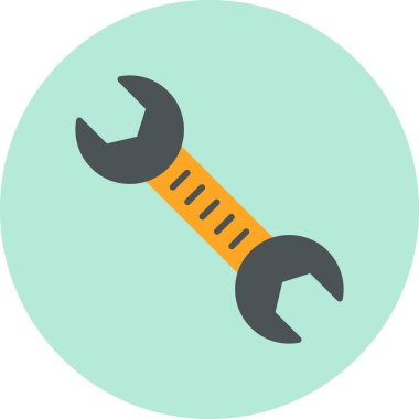 İngiliz anahtarı. Web simgesi basit tasarım