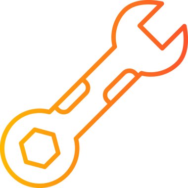 İngiliz anahtarı. Web simgesi basit tasarım