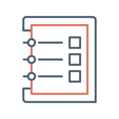 Notes web icon, vector illustration