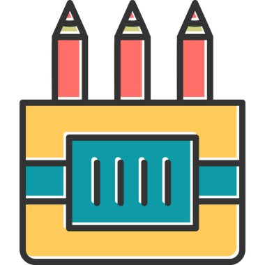 Okul. Web simgesi basit illüstrasyon