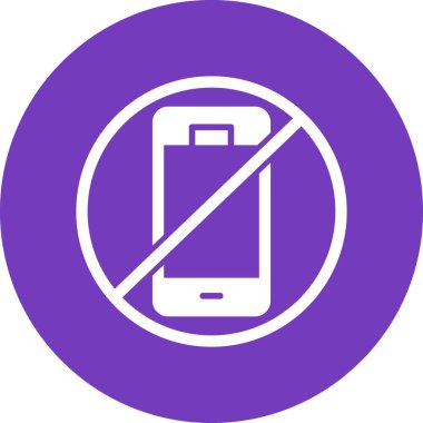 Cep telefonu yok, akıllı telefon aygıtının dijital illüstrasyonu 