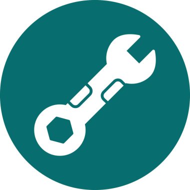 İngiliz anahtarı. Web simgesi basit tasarım