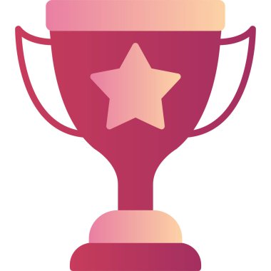 Kupa. Web simgesi basit illüstrasyon