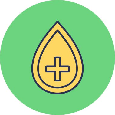 Kan damlası. Web simgesi