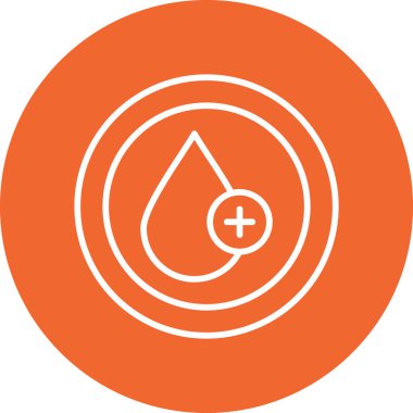 Kan damlası. Web simgesi