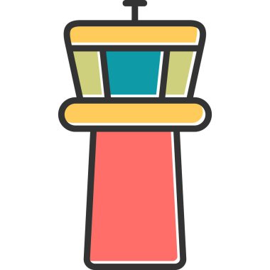 Fener. Web simgesi basit illüstrasyon