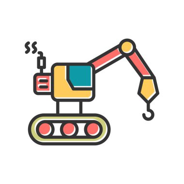 Kamyon soyut simge vektör çizimi