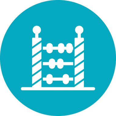Abaküs. Web simgesi basit illüstrasyon