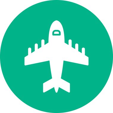 uçak ikonu vektör illüstrasyonu