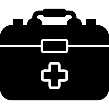 ilk yardım kiti vektör simgesi