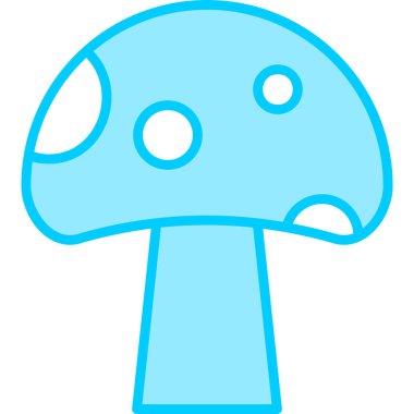 mantar simgesi vektör illüstrasyonu