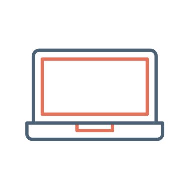 Bilgisayar. Web simgesi basit illüstrasyon