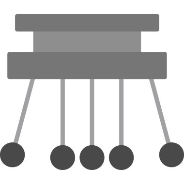 Sarkaç düz vektör simgesi