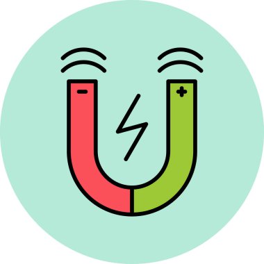 mıknatıs simgesi vektör çizimi 