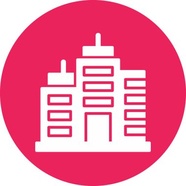 Modern yapı simgesinin vektör illüstrasyonu