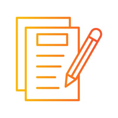 Notes Writing web icon, vector illustration