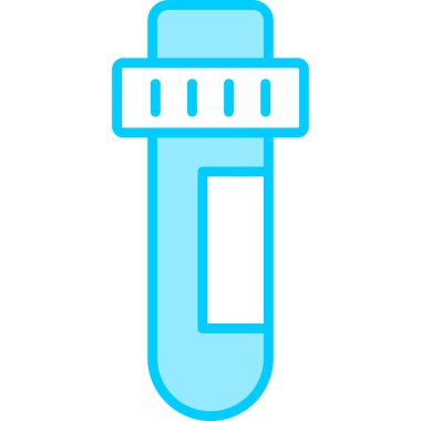 test tübü web simgesi basit tasarım