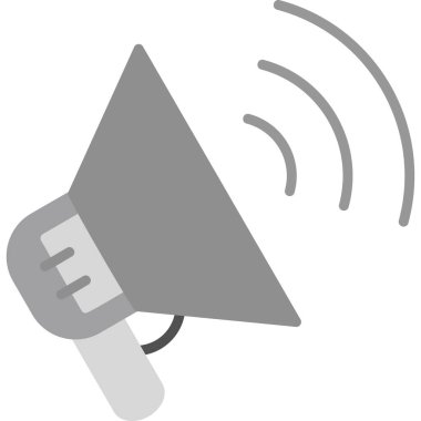 Megafon ikonu vektör illüstrasyonu