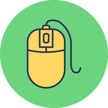 fare düz vektör simgesi