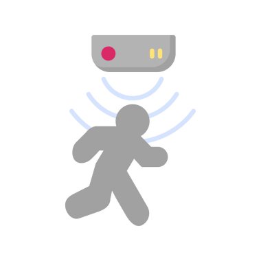 Motion Sensor web icon, vector illustration