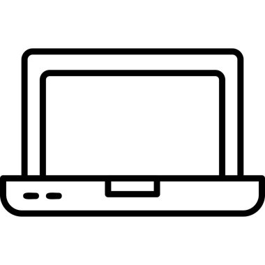 Bilgisayar. Web simgesi basit illüstrasyon